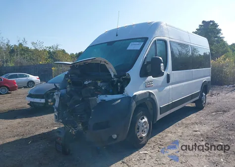 2021 Ram Promaster 2500 Window Van High Roof 159 Wb from USA, damaged, VIN 3C6LRVPG9ME534573